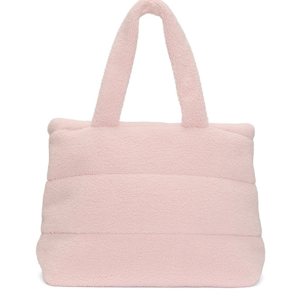 NWT Victoria's Secret PINK Cozy Fleece Plush Tote Travel Bag 2025 - Picture 3 of 6